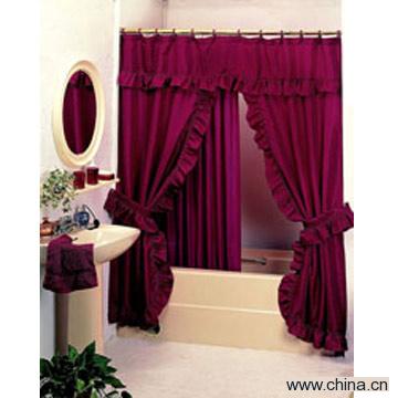 Double Swags Shower Curtain
