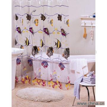 PVC Printed Shower Curtain