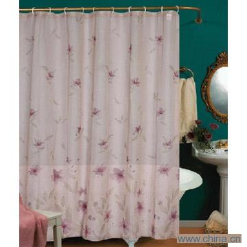 Printed Voile Shower Curtain