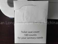 1/4 fold toilet seat cover paper