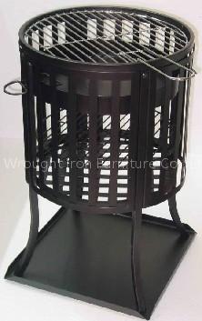 Charcoal BBQ Fire Pit With Cooking Grill