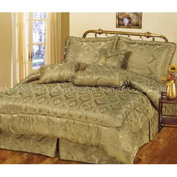 7 Pcs jacquard Comforter Sets