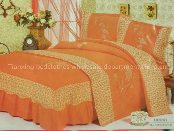 Embroidery 4 sets bedding
