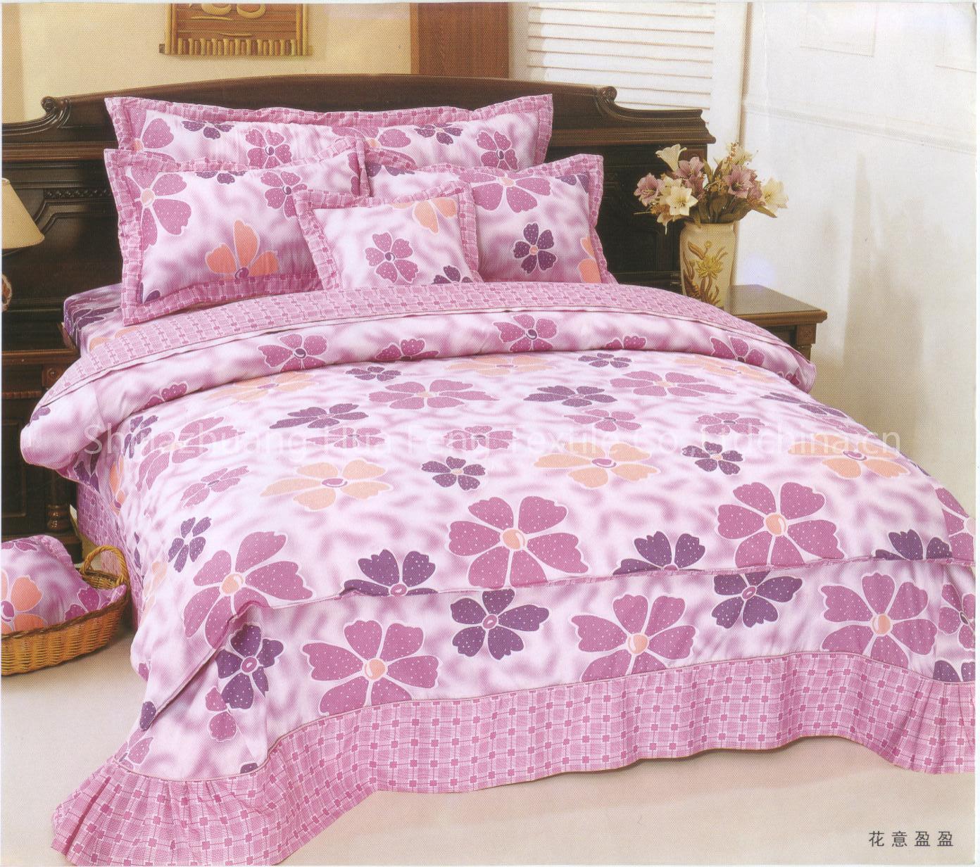 printed bedding set