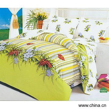 100% Cotton Printed 4pc Bedding Set