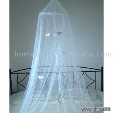 Circular Bed Canopy with Butterfy