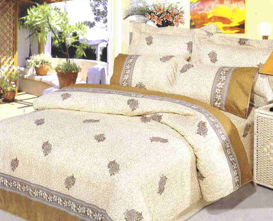 Hong Kong All Cotton Printed Pattern Bedding Set