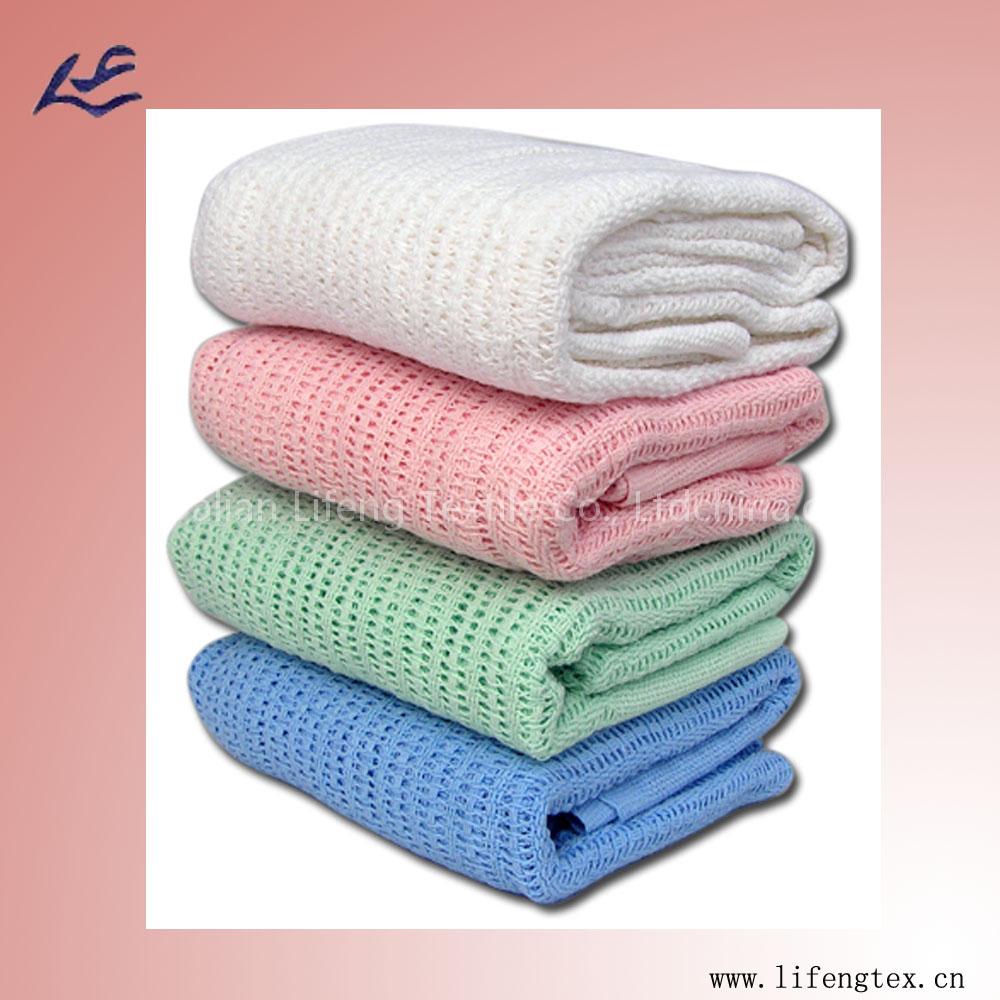100% cotton thermal blanket