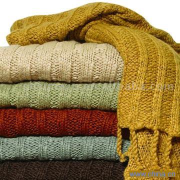 Rib Knit Throw