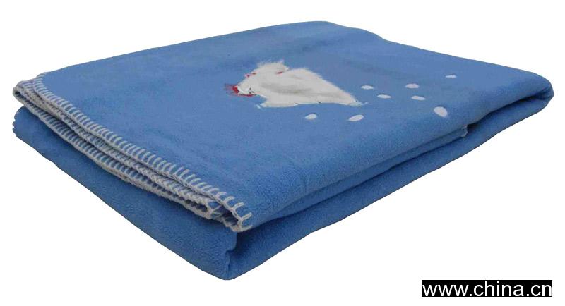 Embroidery Polar Fleece Blanket
