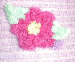 United States Cotton Floral Chenille Blanket & Throw
