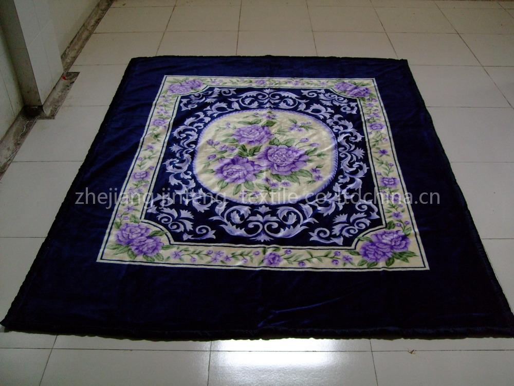 stock raschel mink blanket
