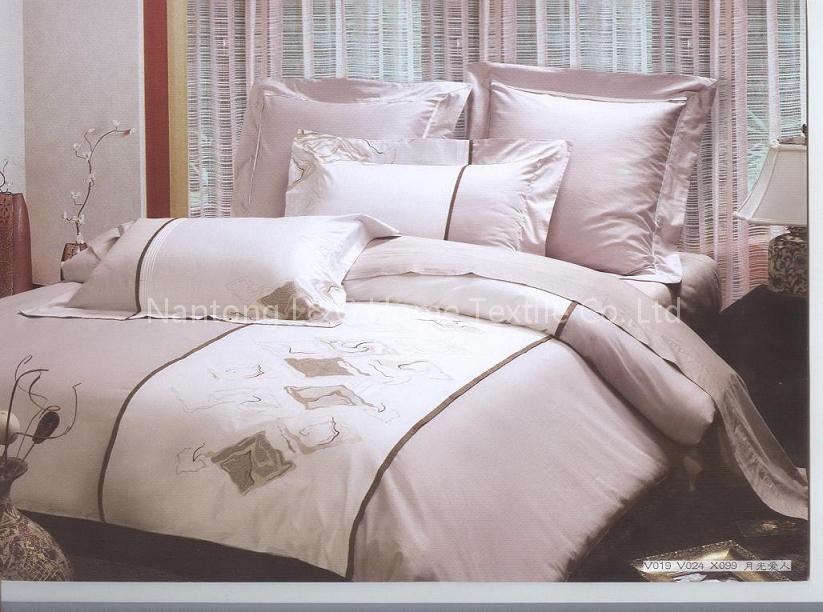 famous for design cotton jacquard bed sheet