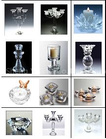 ctrystal candle holder
