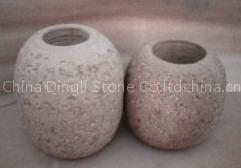 stone candle holder