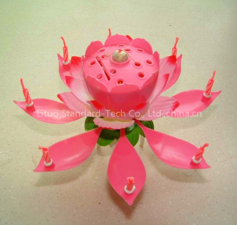 Fairy water lilly music candle