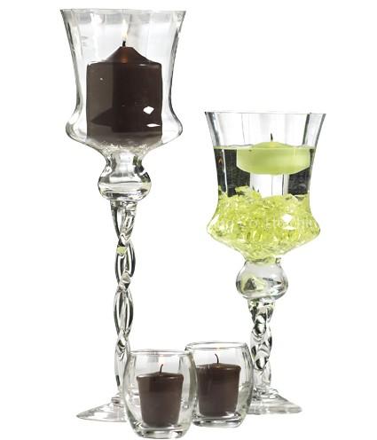 glass hurricane holders
