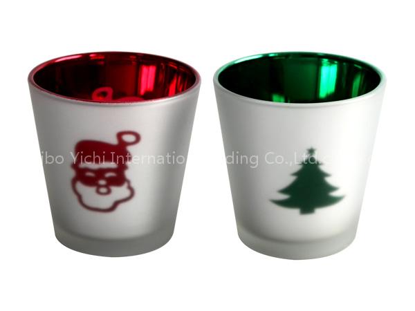 Frosted Votive Candle Holders