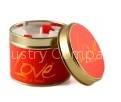 Scented candle in tin/Tin candle