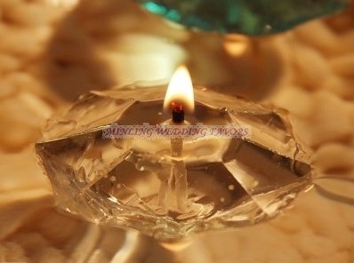 Floating Wedding Candles/ Craft Candles/Wedding favors,3 colours:blue,pink,crystal