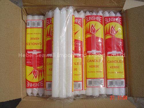 white flute candle