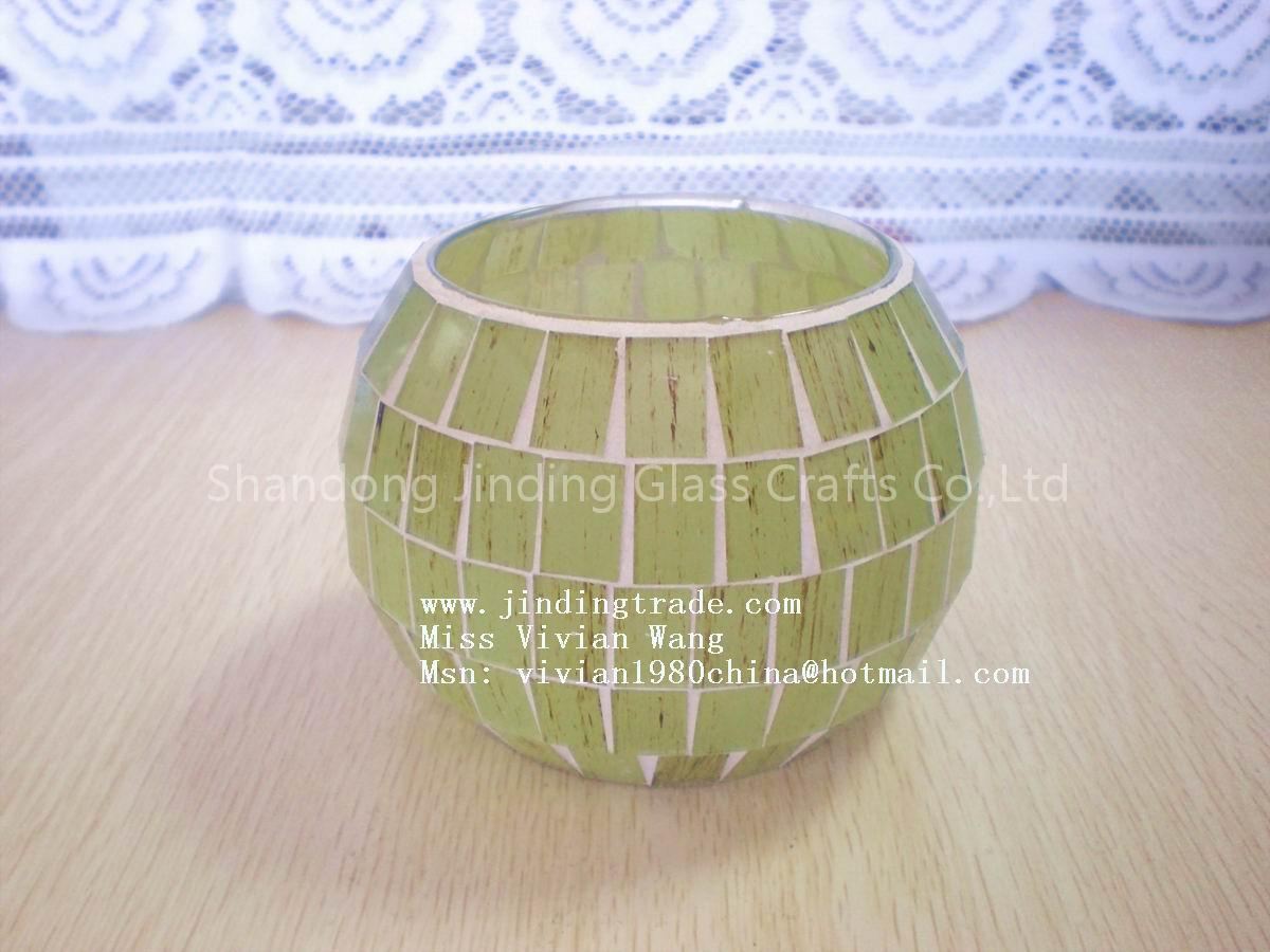 Glass Candle Holder