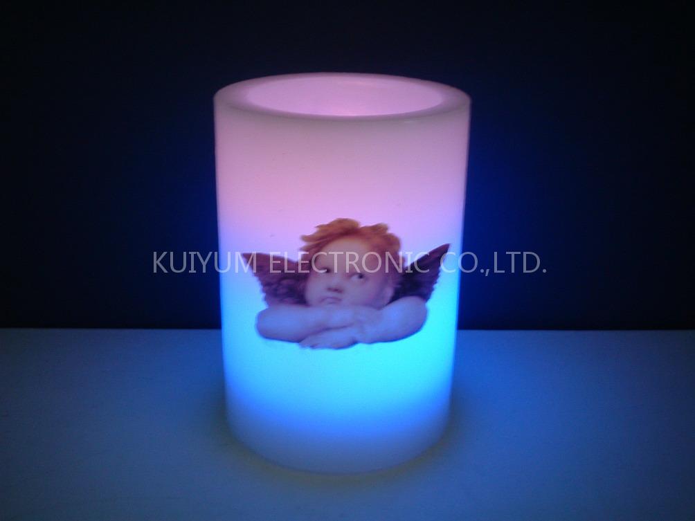 LED real wax candle light