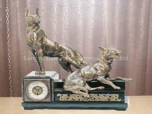 Marble Brass Clock