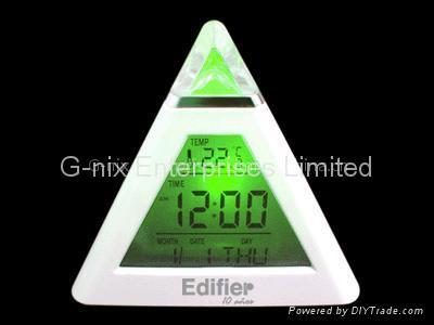 MoodyCare Clock Pyramid (Color change calendar clock)