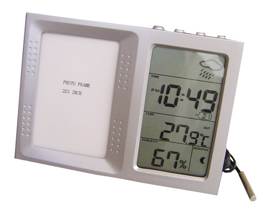 China (Mainland) Weather Station Clock With Photo Frame