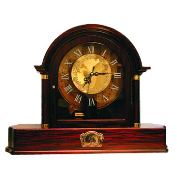 Wooden Music Clock with Disc Movment