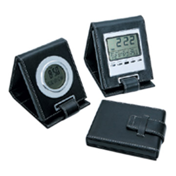 Foldaway LCD Clock