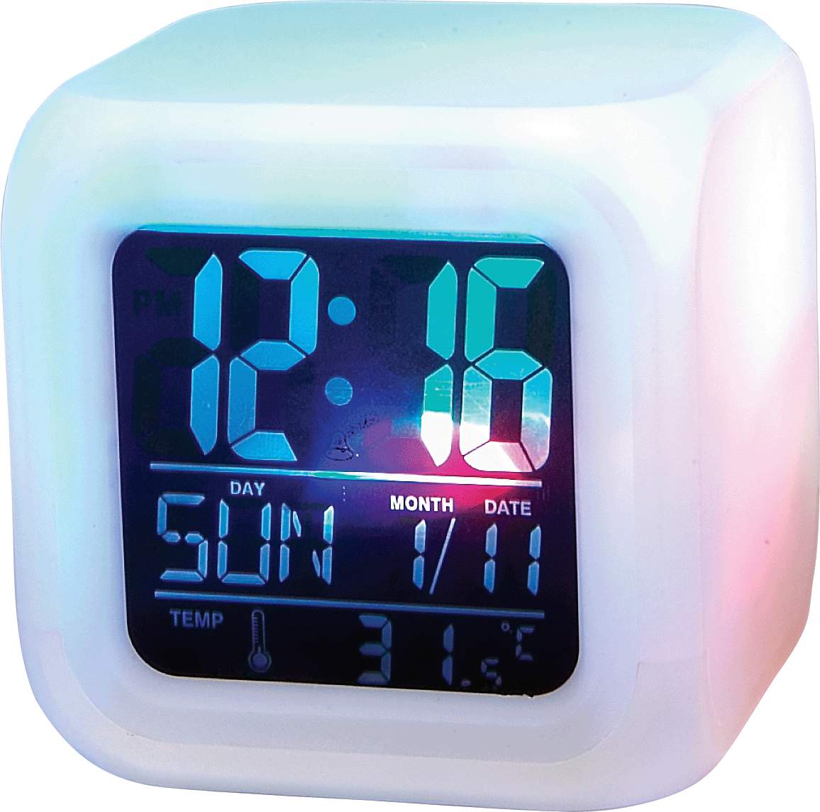 China (Mainland) Cube Colorful Clock
