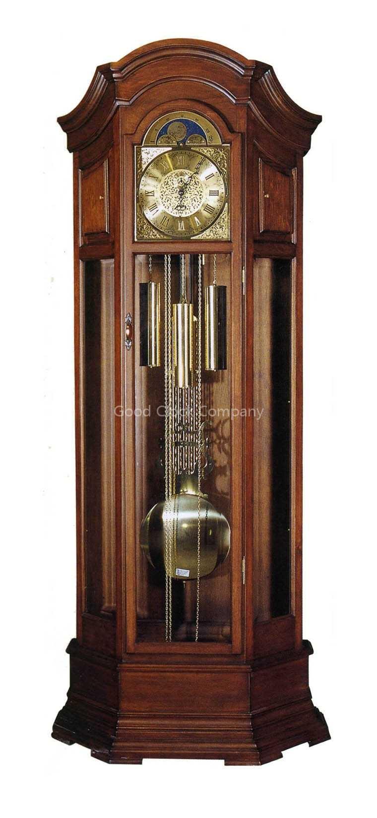 wooden grandfather clock