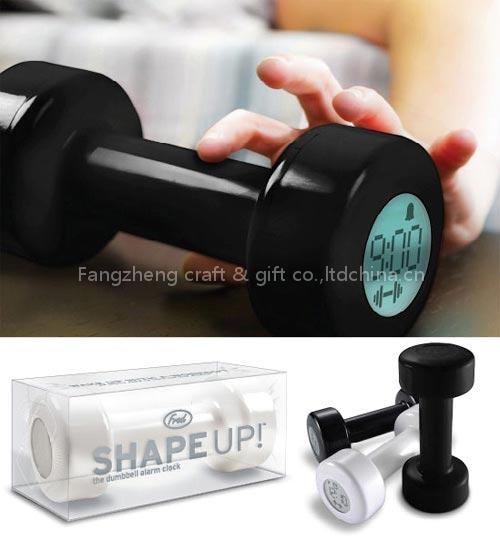 Shape Up Alarm Clock Dumbbell Won't Shut up 'Til You Do 30 Reps