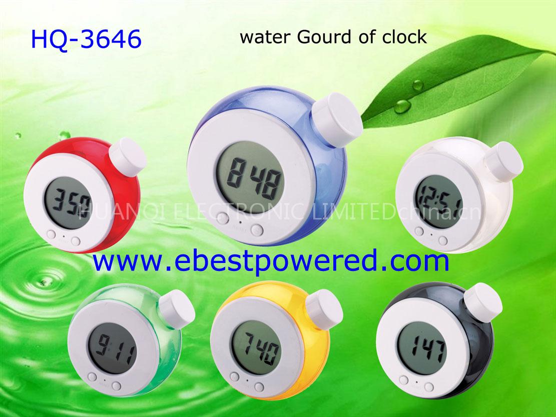 Water powered clock