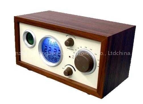 Wood Frame Clock Radio