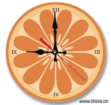 Tempered Decorative Art Glass Wall Clock