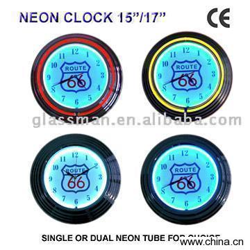 Neon Clock 15"/17"