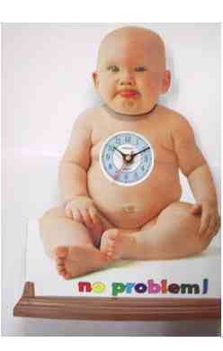 India Dancing Baby CLock