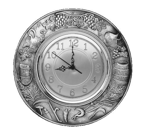 Belgium Pewter Clock