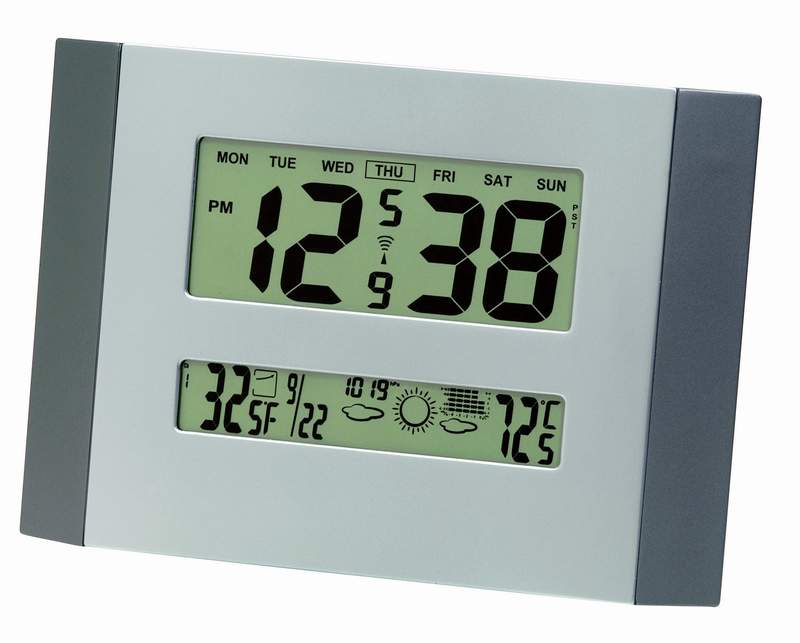 Hong Kong Wireless Barometer Jumbo LCD Wall Clock