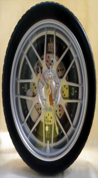 Taiwan 14 Wheel Shape Wall Clock