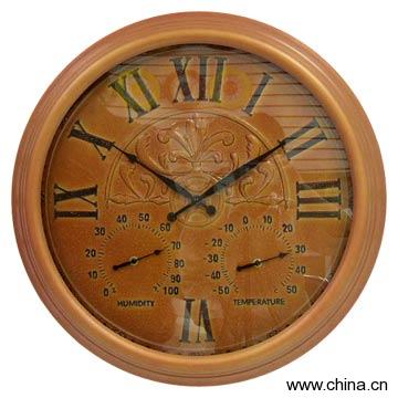 23" Metal Wall Weather Clock