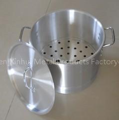 stock pot with steam plate