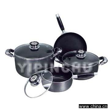 7pc Aluminum Non-Stick Cookware Set