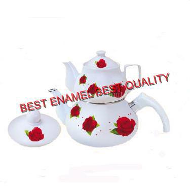 porcelain enamelware teapot kettle (porselen emaye caydanlik)