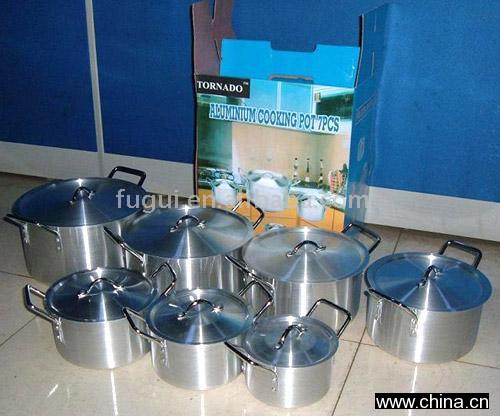 7pc Aluminum Cooking Pot Set