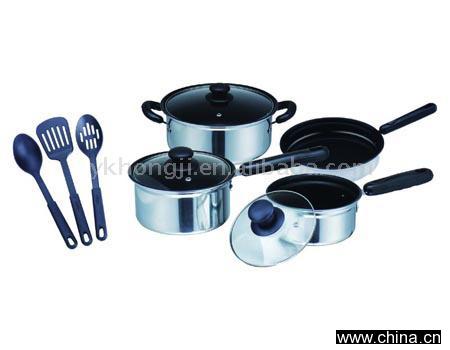 10pcs Aluminum Cookware Set