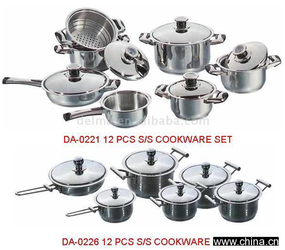 12pcs S/S Cookware Set
